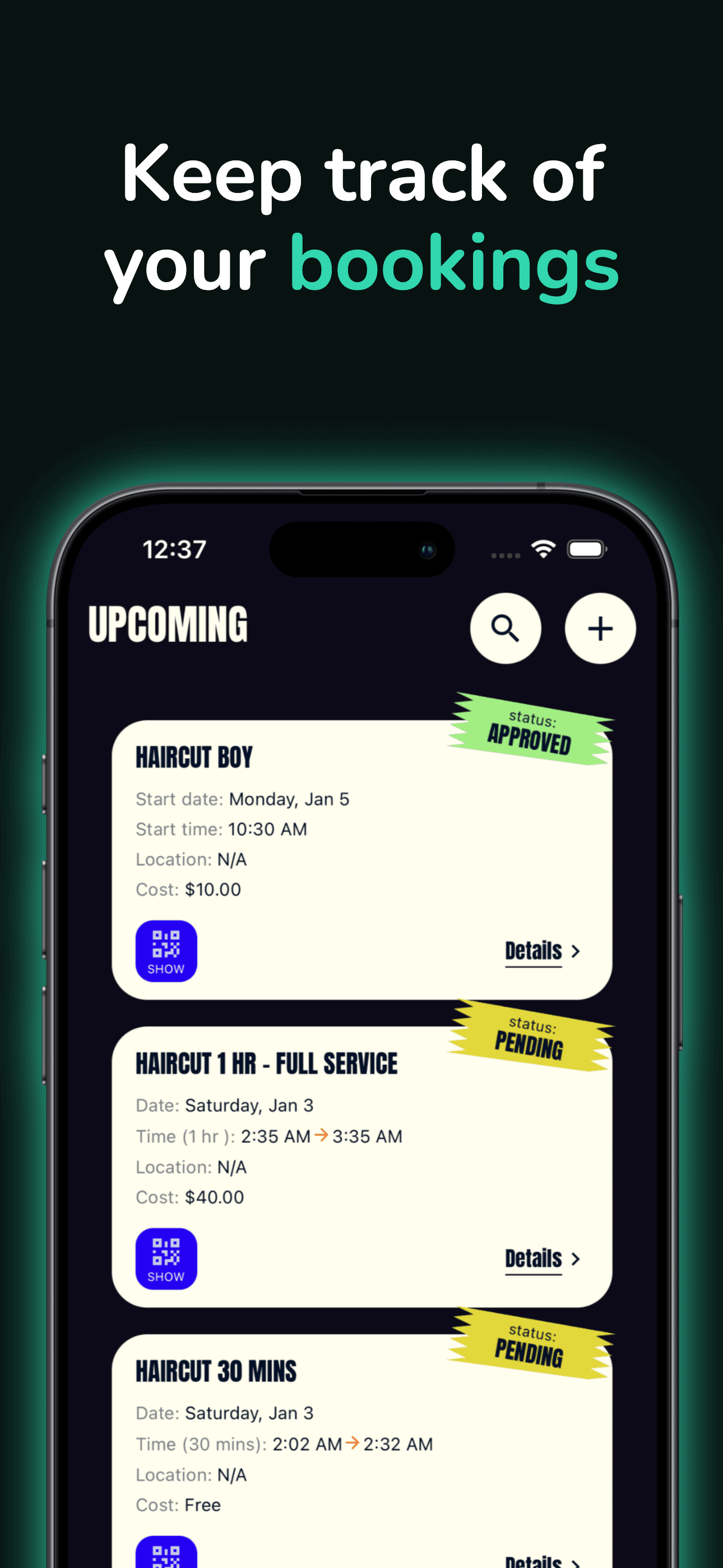 Shortwaits Business App - Business Dashboard